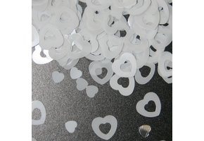 Confetti Hart Wit