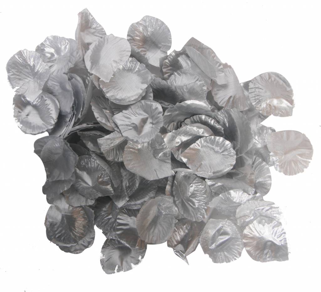 Luxe Rozenblaadjes Zilver- 144 stuks