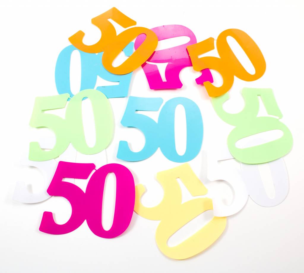 Tafelconfetti XL 50 jaar