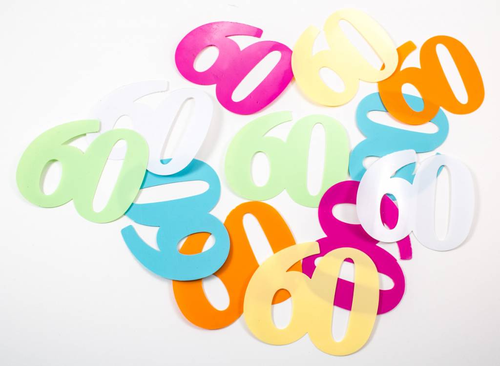 Tafelconfetti XL 60 jaar