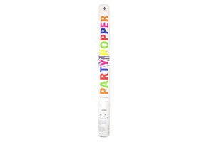 Confetti Party Popper Wit - 57 cm