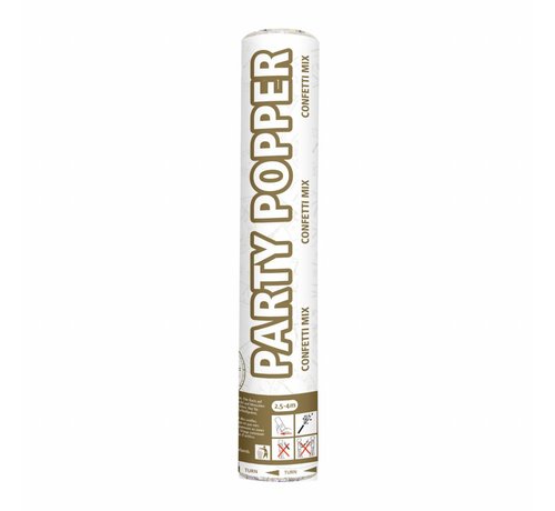 Party Popper Goud & Zilver - 26 cm