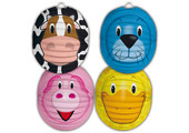Lampion Dieren Assorti 22 cm - per stuk