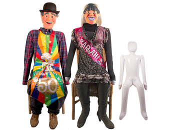 Abraham & Sarah Opblaaspop - per stuk