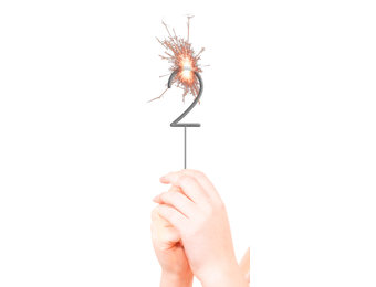 Sterretjes Cijfer 2 - per stuk