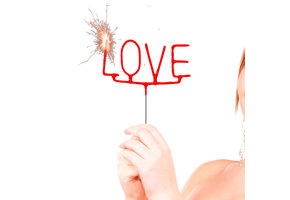 Sterretjes "LOVE" Rood - per stuk