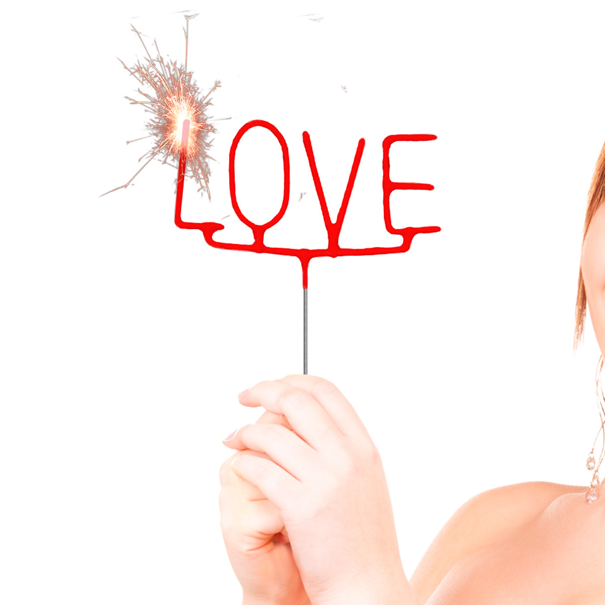 Sterretjes "LOVE" Rood - per stuk