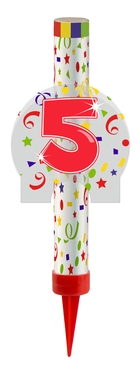 Fonteintje Cijfer 5 - per stuk