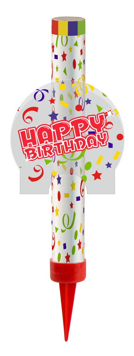 Fonteintje Happy Birthday - per stuk