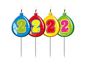 Verjaardagskaarsjes Ballonnen 2 Jaar - per stuk