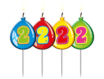 Verjaardagskaarsjes Ballonnen 2 Jaar - per stuk