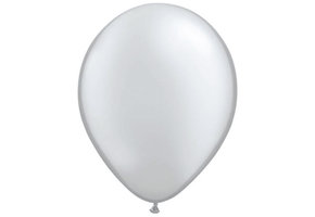 Folatex Ballonnen Metallic Zilver 30cm - 10 stuks
