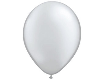 Folatex Ballonnen Metallic Zilver 30cm - 10 stuks