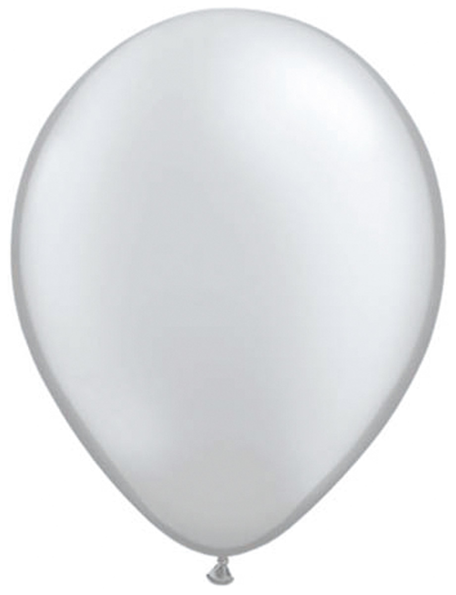 Folatex Ballonnen Metallic Zilver 30cm - 10 stuks