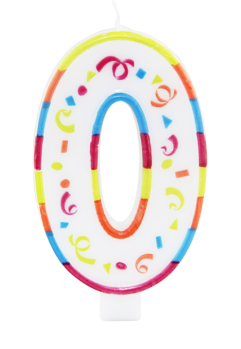 Verjaardagskaarsjes Groot 0 - per stuk