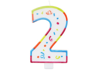 Verjaardagskaarsjes Groot 2 jaar - per stuk