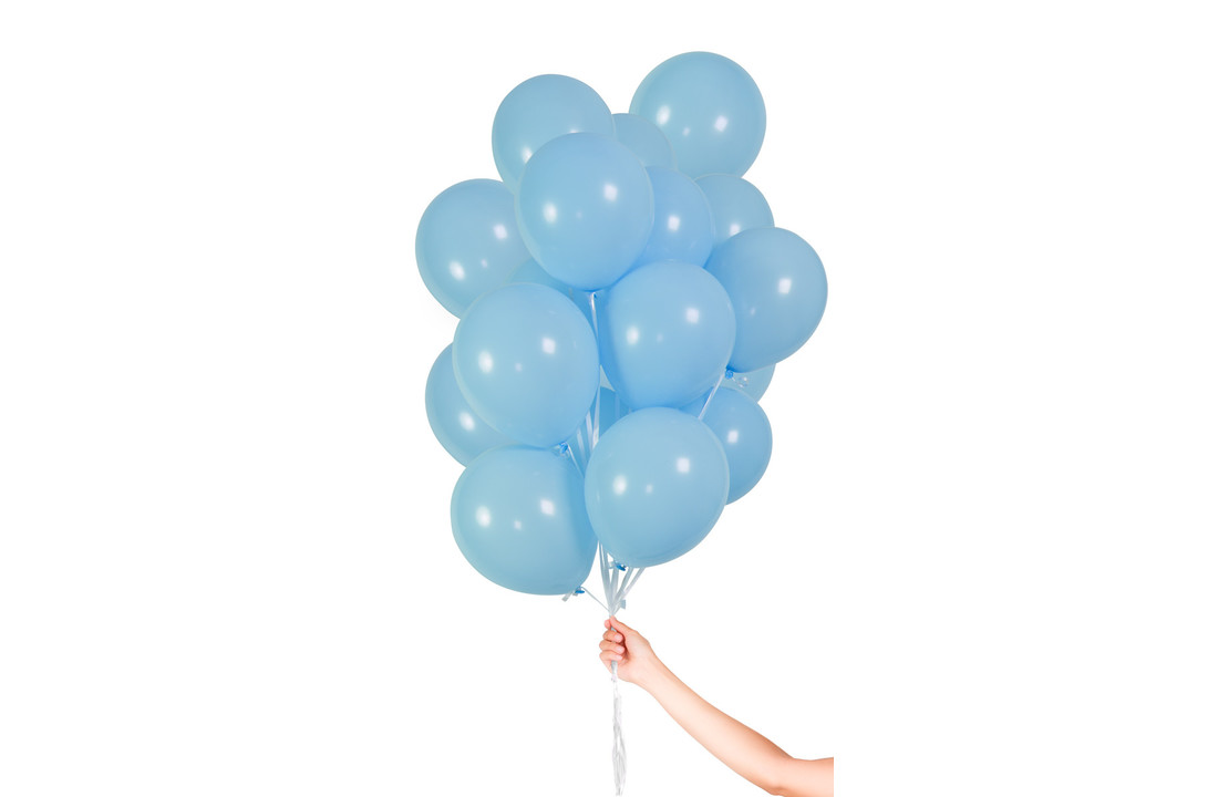 Folatex Metallic Ballonnen Lichtblauw 23cm - 30 stuks