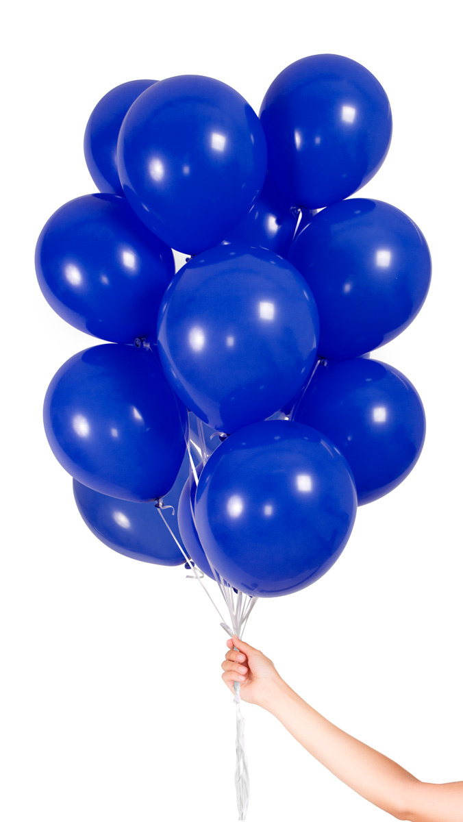 Folatex Metallic Ballonnen Donkerblauw 23cm - 30 stuks