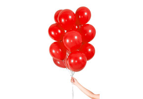 Folatex Metallic Ballonnen Rood 23cm - 30 stuks