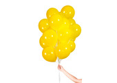 Folatex Metallic Ballonnen Geel 23cm - 30 stuks