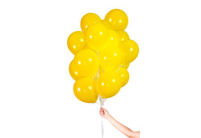 Folatex Metallic Ballonnen Geel 23cm - 30 stuks
