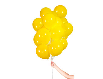 Folatex Metallic Ballonnen Geel 23cm - 30 stuks