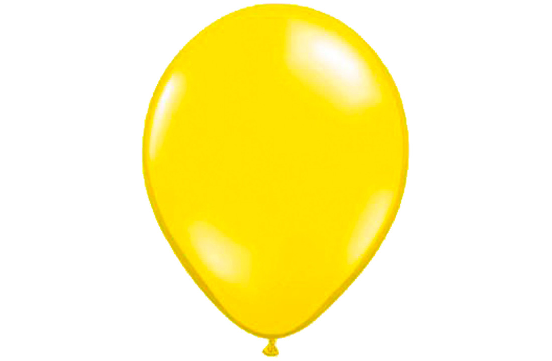 Citroen Gele Metallic Ballonnen 28cm - 100 stuks