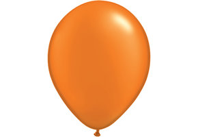 Oranje Metallic Ballonnen 28cm - 100 stuks