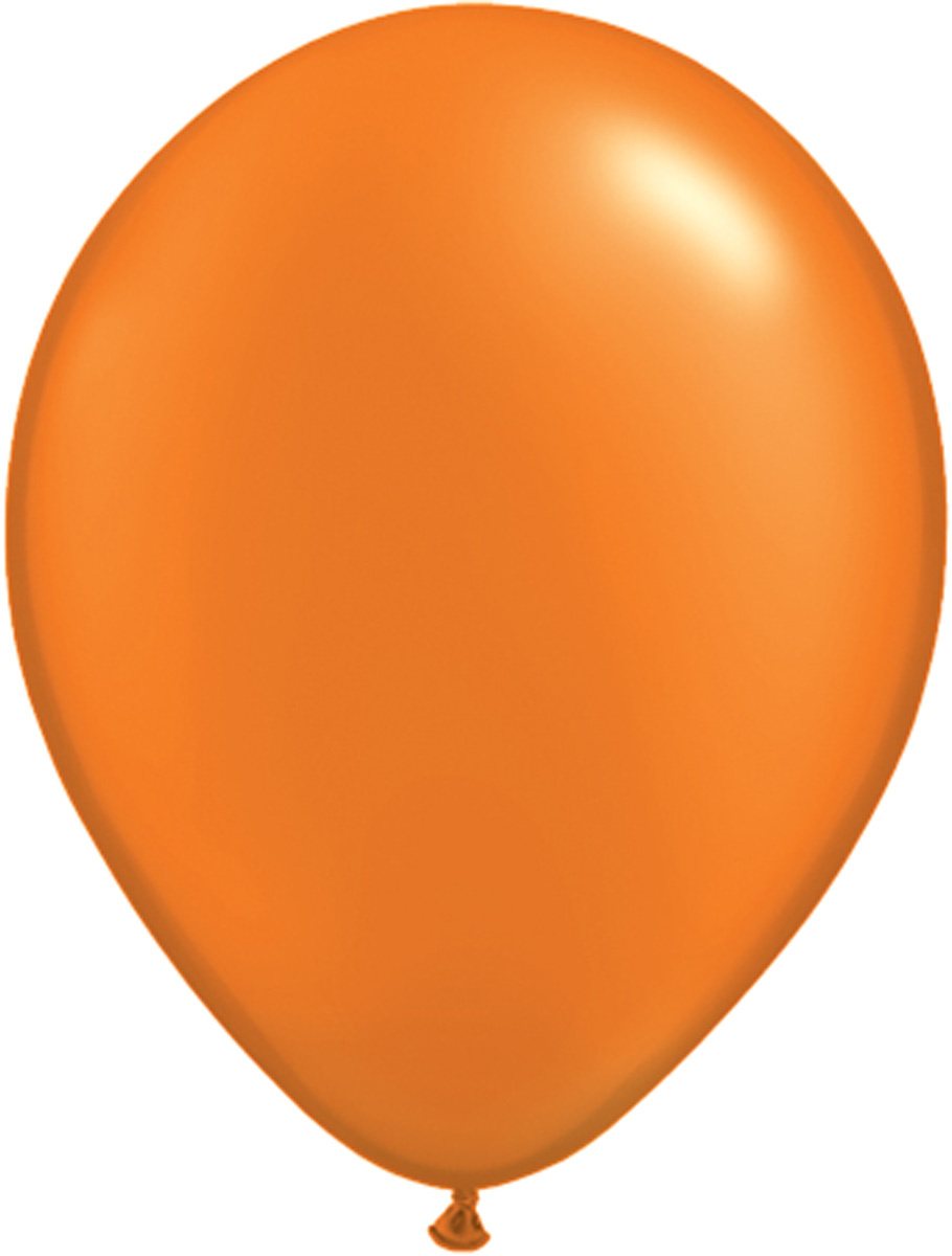 Oranje Metallic Ballonnen 28cm - 100 stuks