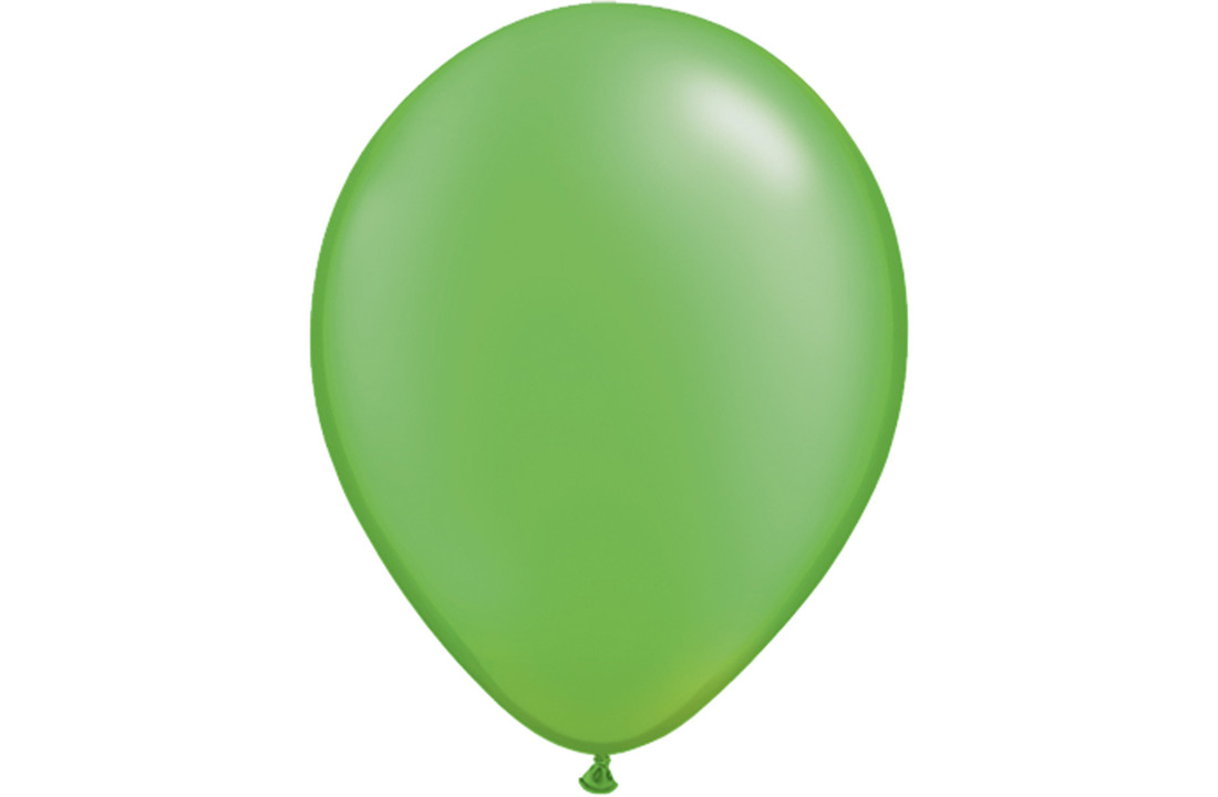 Lichtgroene Metallic Ballonnen 28cm - 100 stuks