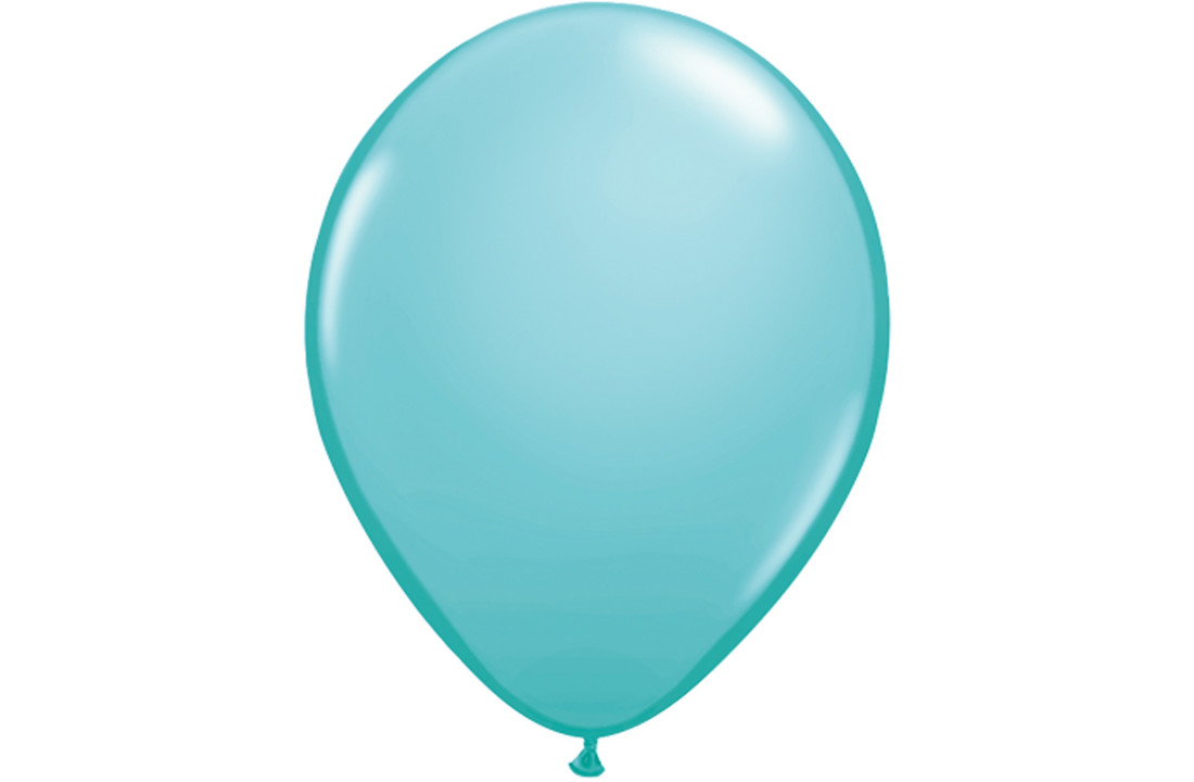 Kleine Caribean Blauwe Ballonnen 13cm - 100 stuks