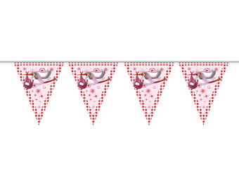 Vlaggenlijn Geboorte Meisje - 10 meter