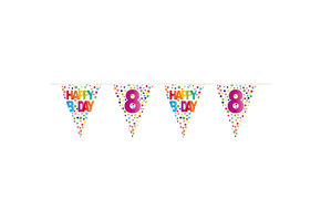 Vlaggenlijn Rainbow 8 Jaar - 10 meter