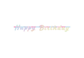 Happy Birthday Letterslinger - 130 cm