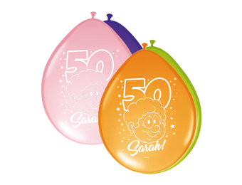 Sarah Rainbow Ballonnen 30cm - 8 stuks