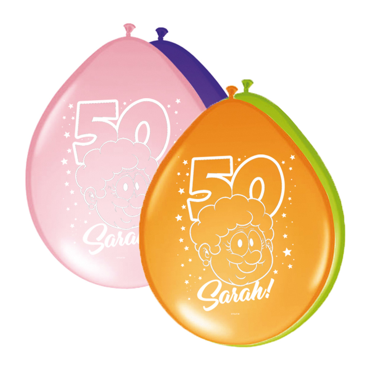 Sarah Rainbow Ballonnen 30cm - 8 stuks