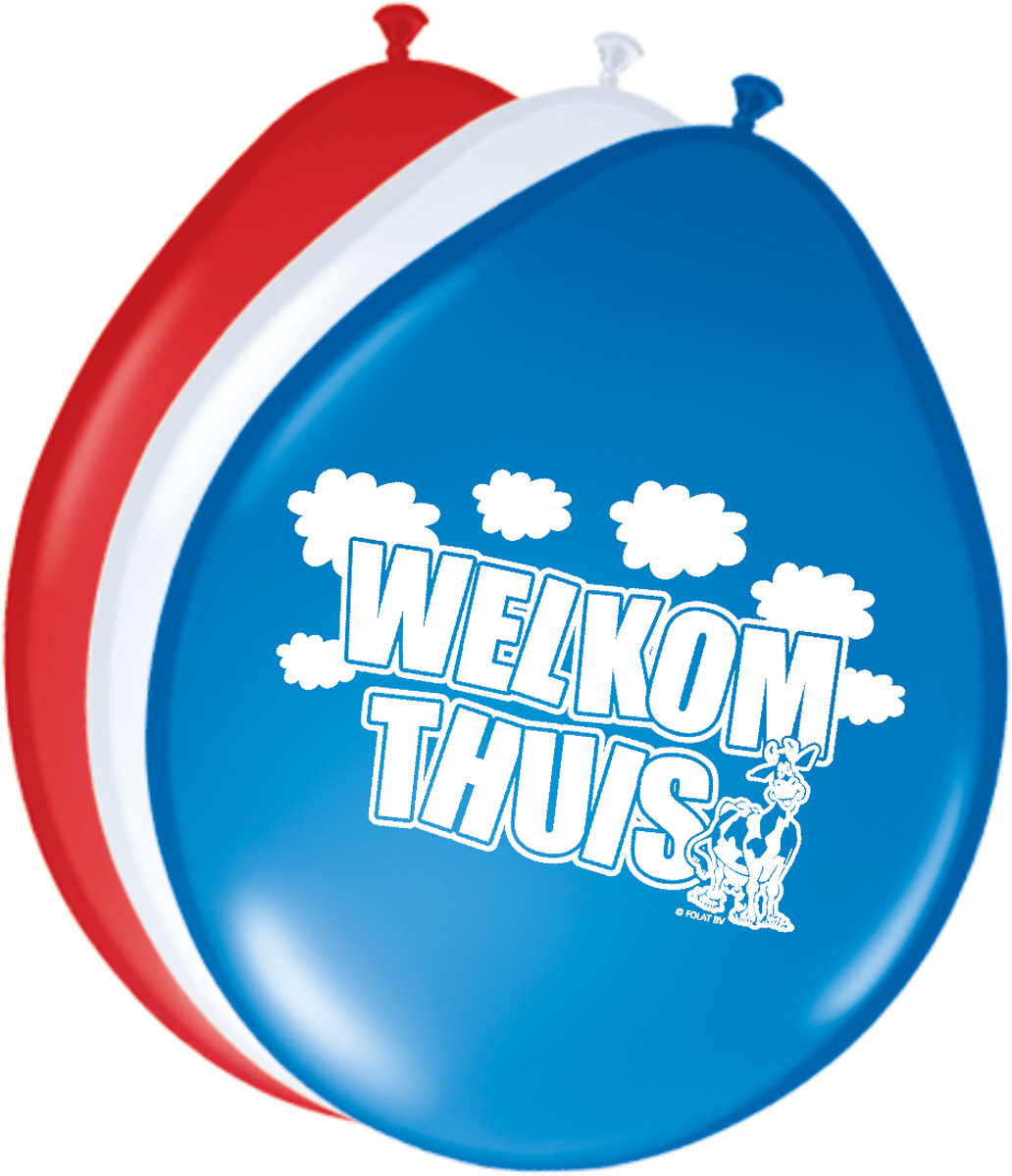Ballonnen Welkom Thuis 30cm - 8 stuks
