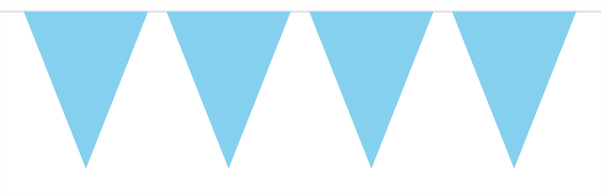 Vlaggenlijn Baby Blauw - 10 meter