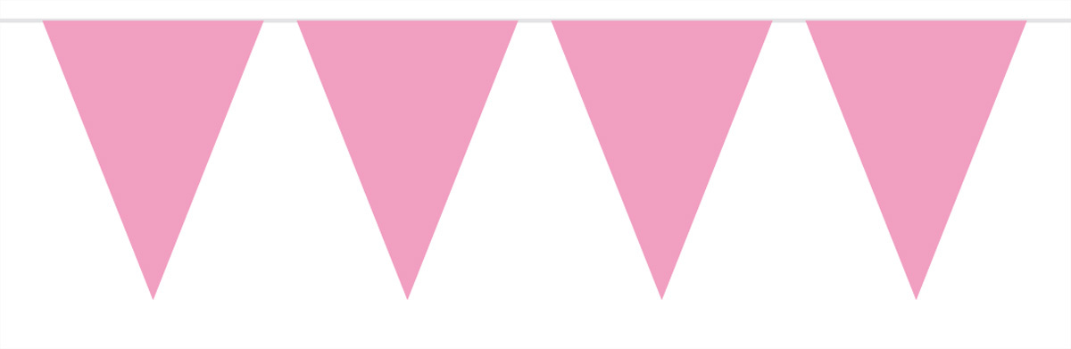 Vlaggenlijn Baby Roze - 10 meter