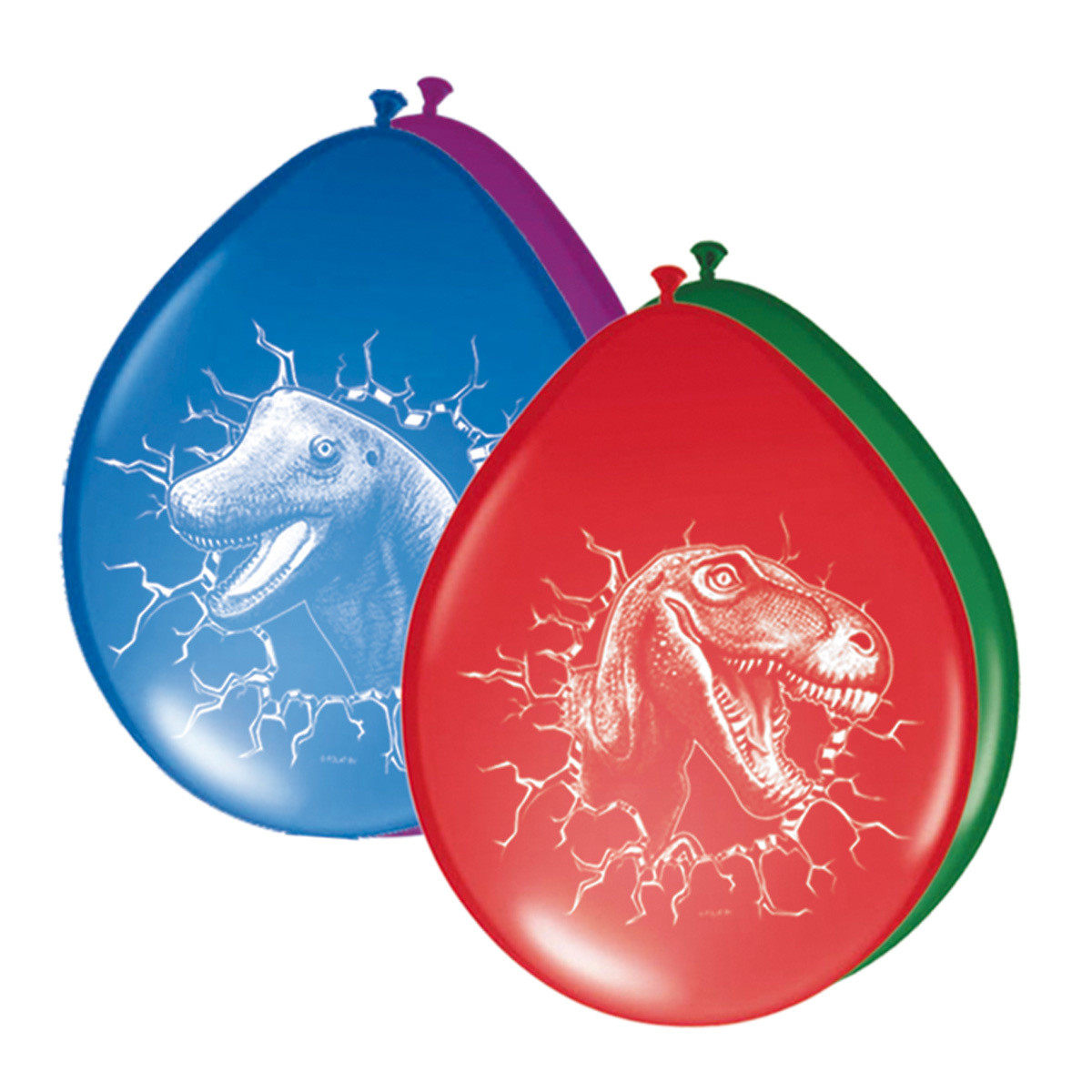 Dinosaurus Ballonnen 30cm - 6 stuks