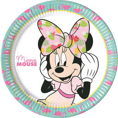 Goedkope Minnie Mouse Tropical Bordjes - Feestartikelen & Versiering - Specialist