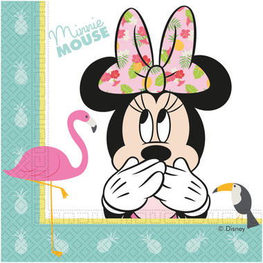 Minnie Mouse Tropical Servetten - 20 stuks