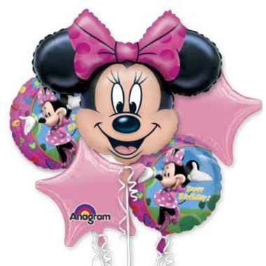 Minnie Mouse Ballonboeket - per stuk