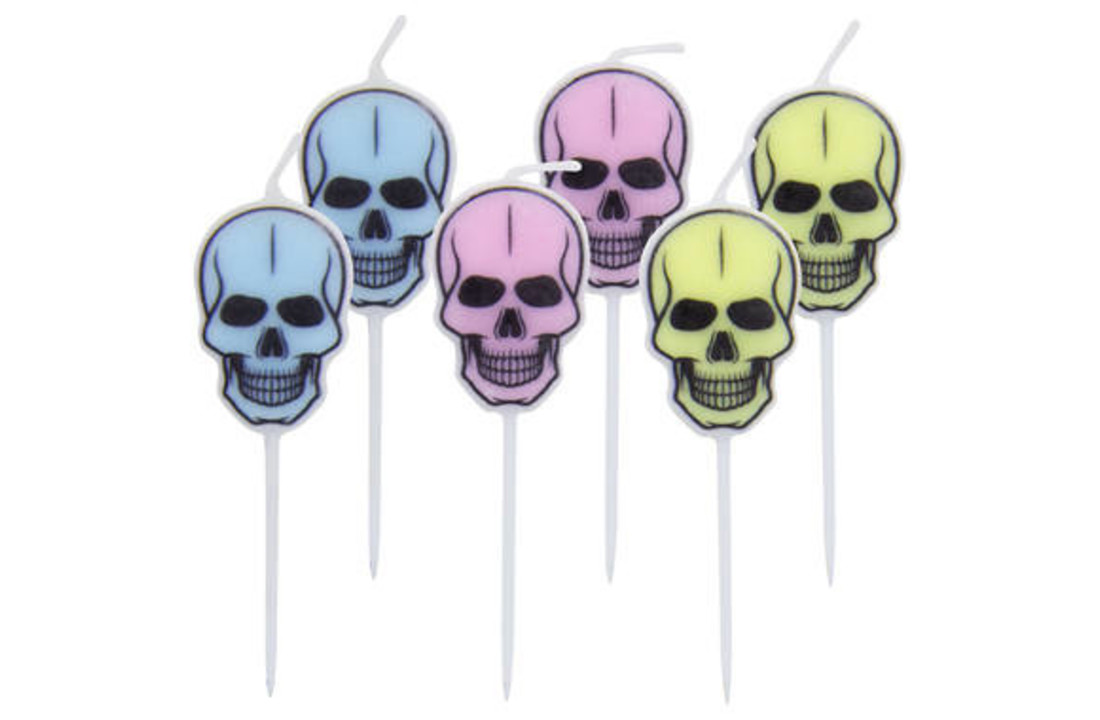Halloween Kaarsjes Creep Pastel - 6 stuks