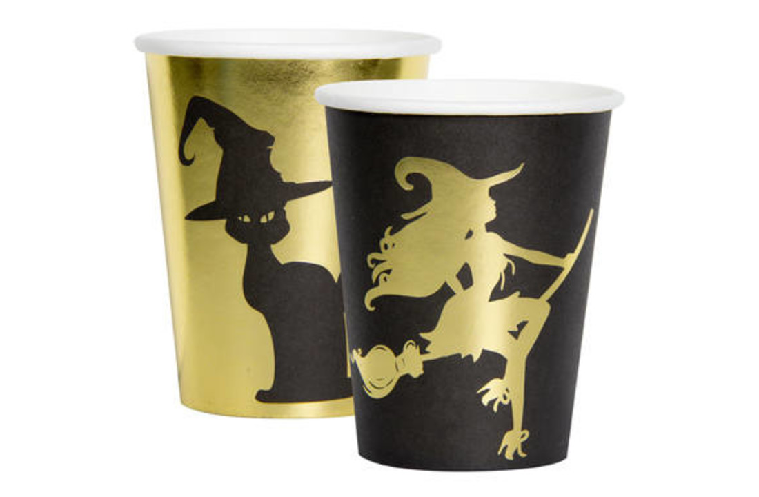 Halloween Bekertjes Heks - 8 stuks