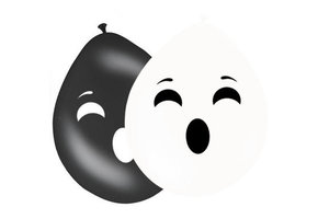 Halloween Ballonnen Spoken 30cm - 8 stuks