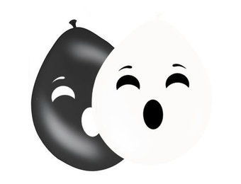 Halloween Ballonnen Spoken 30cm - 8 stuks