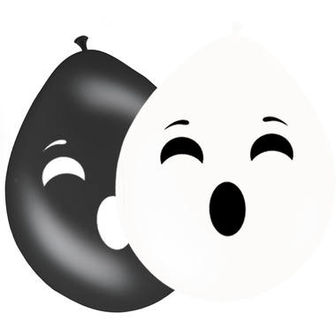 Halloween Ballonnen Spoken 30cm - 8 stuks