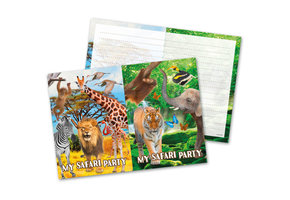 Safari  Uitnodigingen - 8 stuks