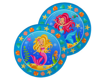 Zeemeermin  Bordjes - 8 stuks